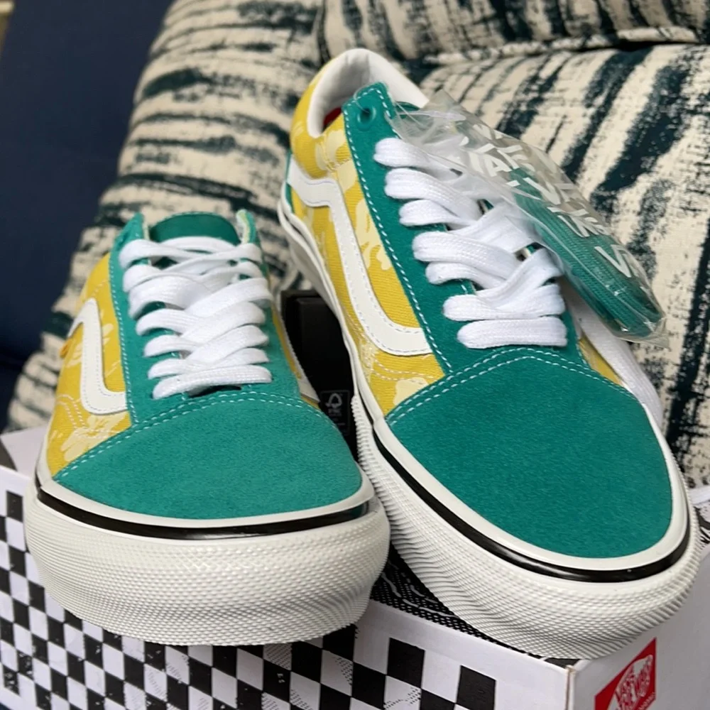 Vans Skate Old Skool Aloha Marine/Gold MENS - Picture 8 of 16